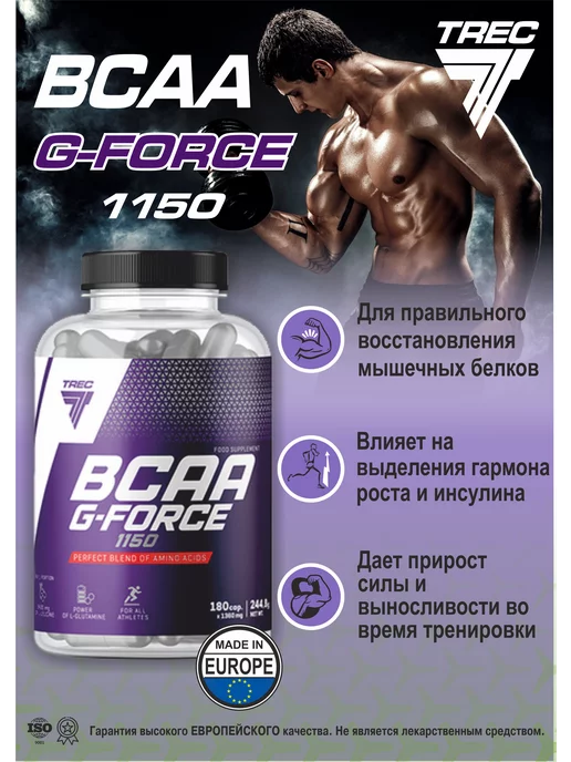 Trec Nutrition BCAA в капсулах спортивное питание