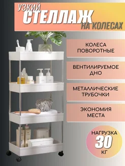 Этажерка напольная на колесах Megaholl 255694184 купить за 946 ₽ в интернет-магазине Wildberries