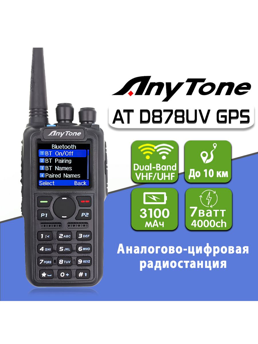 Рация anytone d878uv