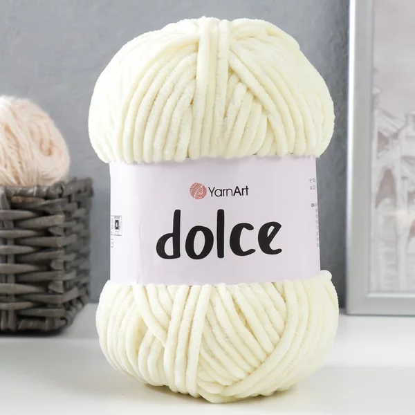Пряжа для вязания «Dolce» 120м/100гр, 783 шампань