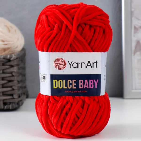 Пряжа для вязания «Dolce Baby» 85м/50 гр, 748 красный