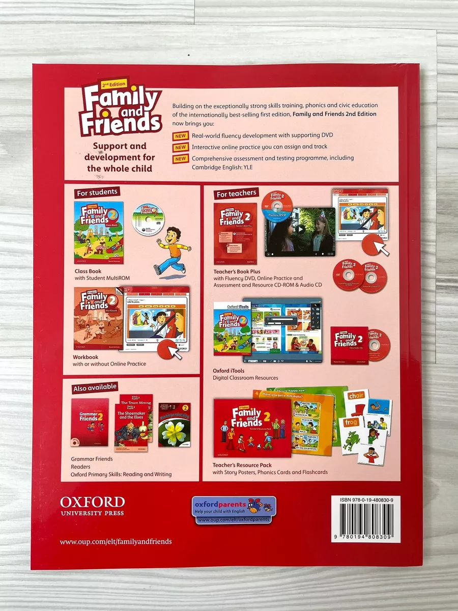 Family and friends 2: Class book and Workbook Oxford University Press  173855077 купить за 1 121 ₽ в интернет-магазине Wildberries