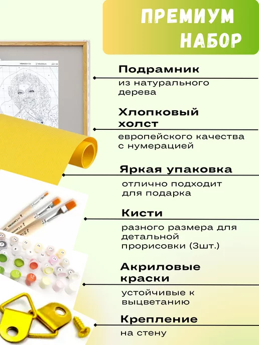 KartRin Art Картина по номерам, вариант, фото 3