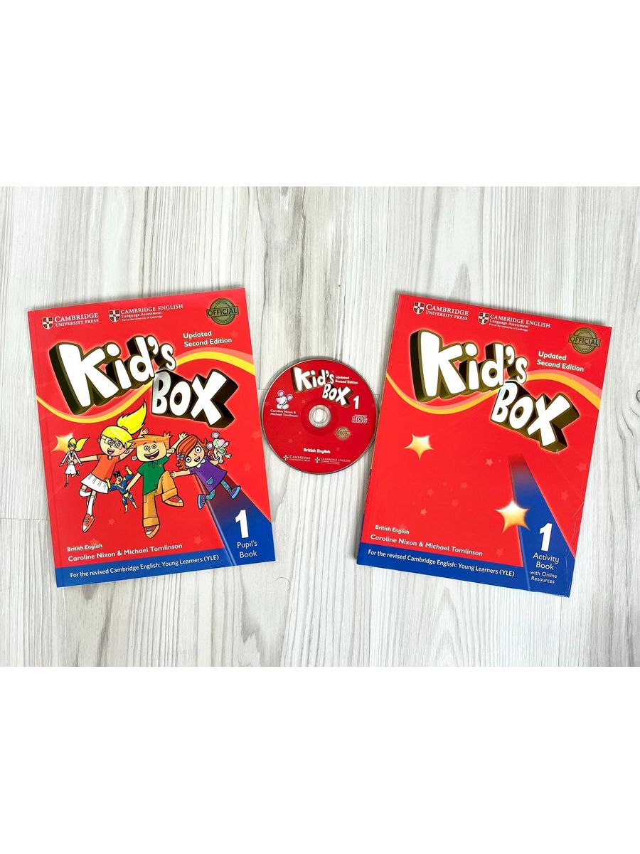 Kids Box 1 Комплект: Учебник+Рабочая тетрадь+CD Cambridge University Press  173947718 купить в интернет-магазине Wildberries