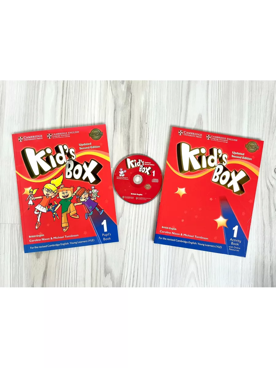 Kids Box 1 Комплект: Учебник+Рабочая тетрадь+CD Cambridge University Press  173947718 купить в интернет-магазине Wildberries