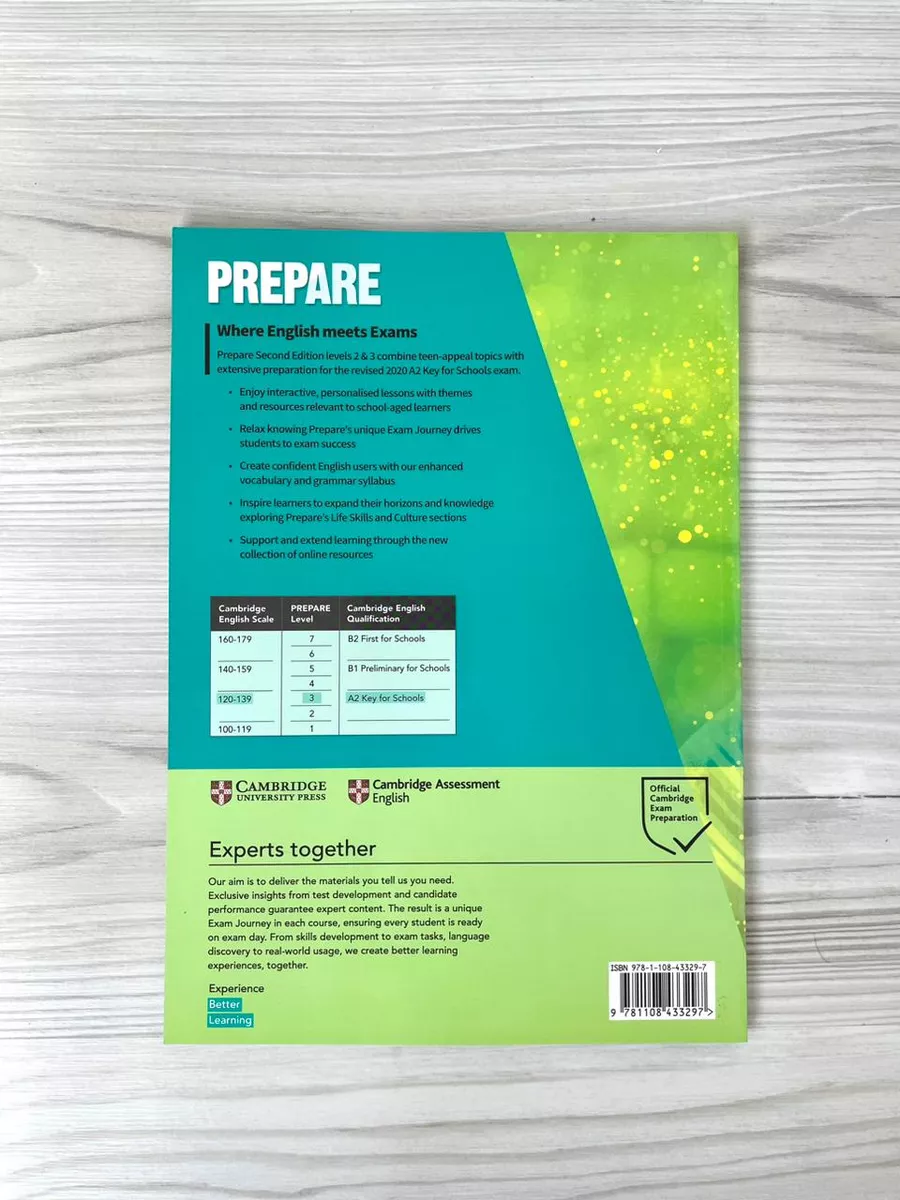 Prepare 3. A2 Комплект: Учебник+Рабочая Тетрадь+CD Cambridge University  Press 173982136 купить за 1 182 ₽ в интернет-магазине Wildberries