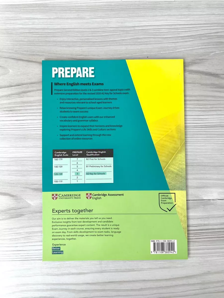 Prepare 3. A2 Комплект: Учебник+Рабочая Тетрадь+CD Cambridge University  Press 173982136 купить за 1 182 ₽ в интернет-магазине Wildberries