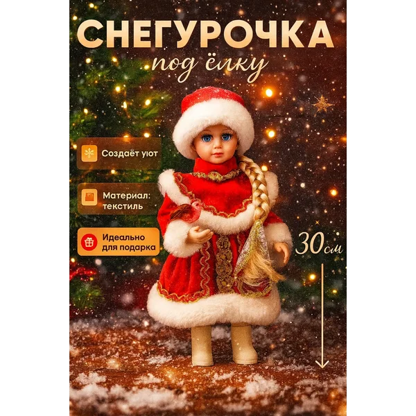 Новогодняя игрушка снегурочка под елку