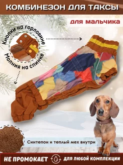 Тёплый комбинезон для таксы зимний ForMyDogs 173994912 купить за 2 886 ₽ в интернет-магазине Wildberries