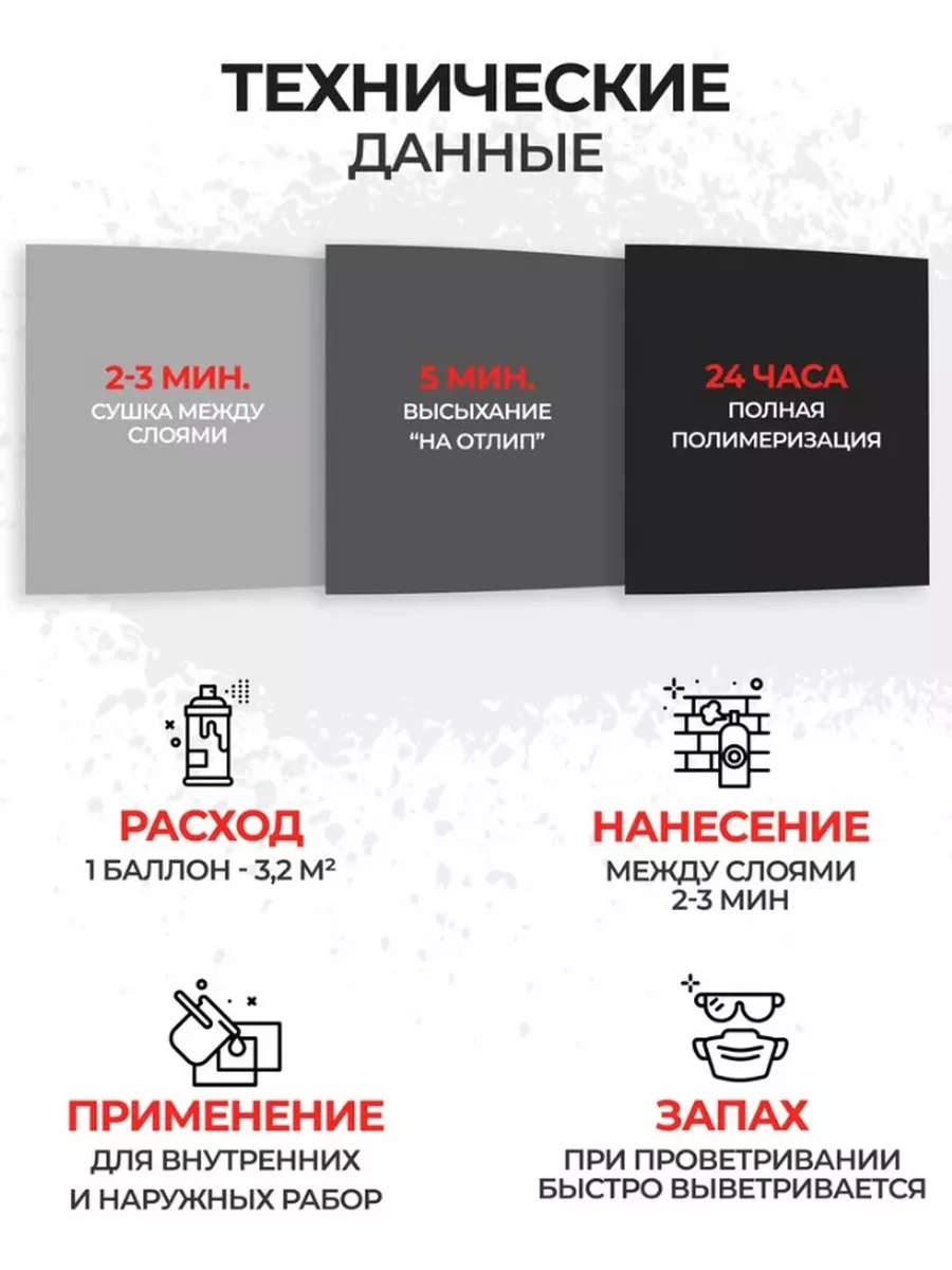 Аэрозольная краска в баллончике №17, RAL 7021, 520 мл Bosny 173996789  купить за 1 027 ₽ в интернет-магазине Wildberries