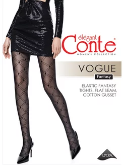 Колготки с рисунком FANTASY VOGUE CONTE Elegant 173997936 купить за 493 ₽ в интернет-магазине Wildberries