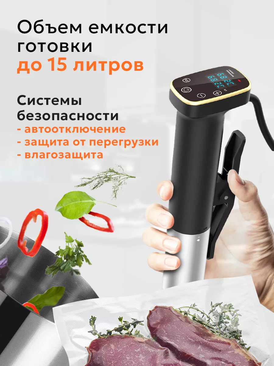 Су-вид погружной для приготовления блюд Fesso SAGE by Encome 174005424  купить за 6 168 ₽ в интернет-магазине Wildberries