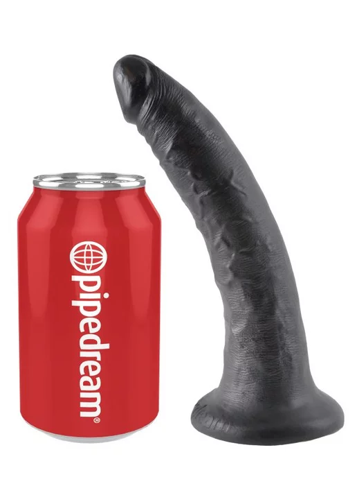 PIPEDREAM King Cock 7 Фаллоимитатор на присоске(17.8, Ø 4.1 см), черный, фото 3