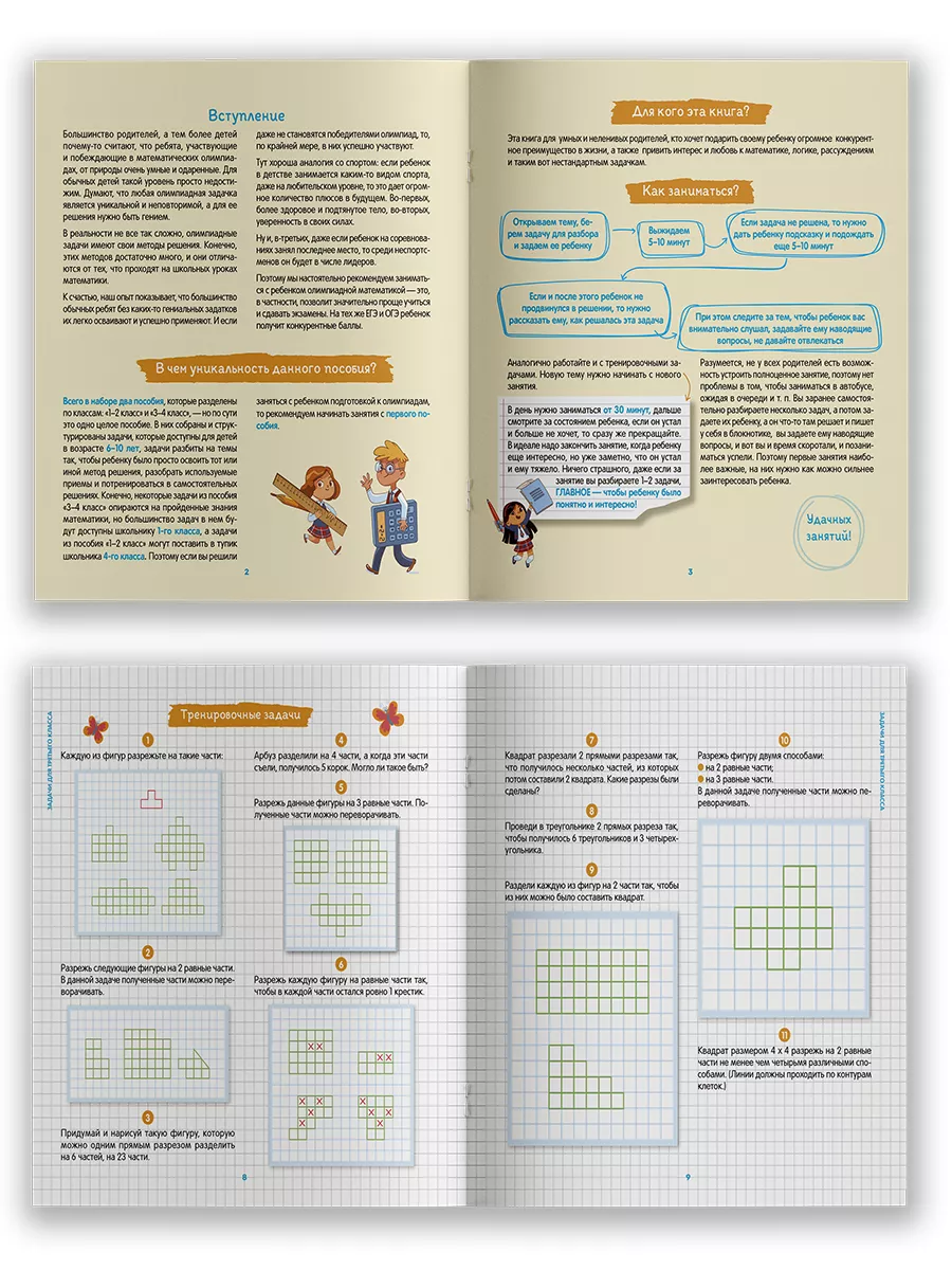 Тренажер по математике. Олимпиадные задания 3-4 класс Школа Шамиля  Ахмадуллина 174063845 купить за 827 ₽ в интернет-магазине Wildberries