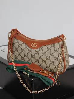 сумка GUCCI вечерняя с цепочкой Гучи багет кросс боди 174067594 купить за 3 427 ₽ в интернет-магазине Wildberries