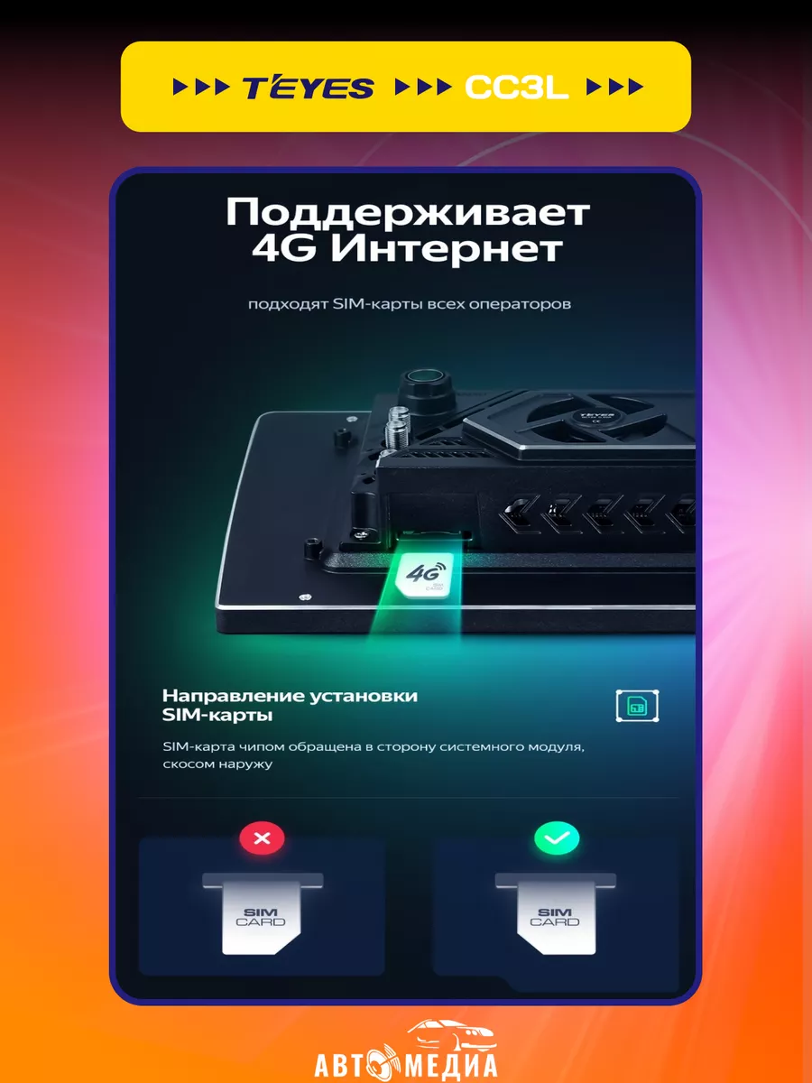 Магнитола для автомобиля Android CC3L 4+32Gb Teyes 174071871 купить за 18  414 ₽ в интернет-магазине Wildberries