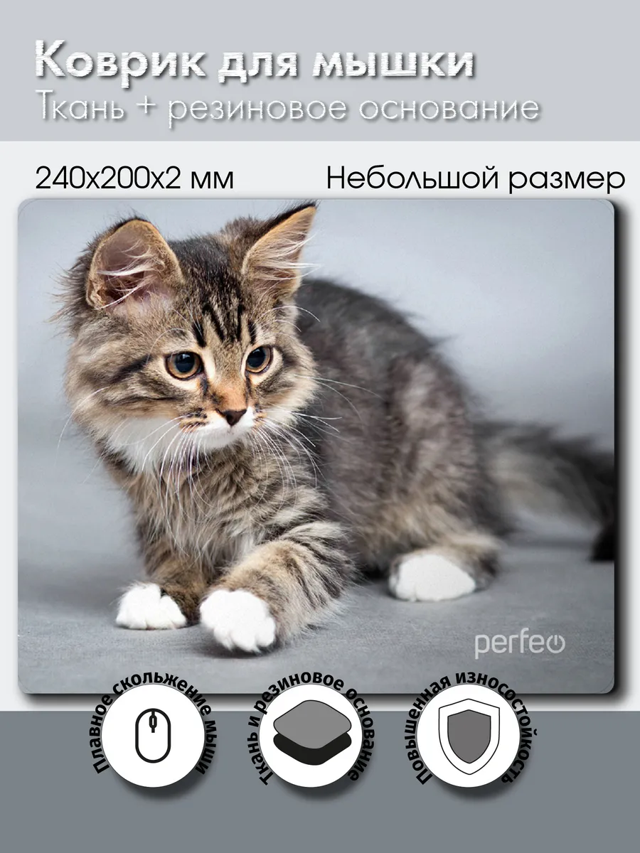 Коврик для мышки маленький котенок