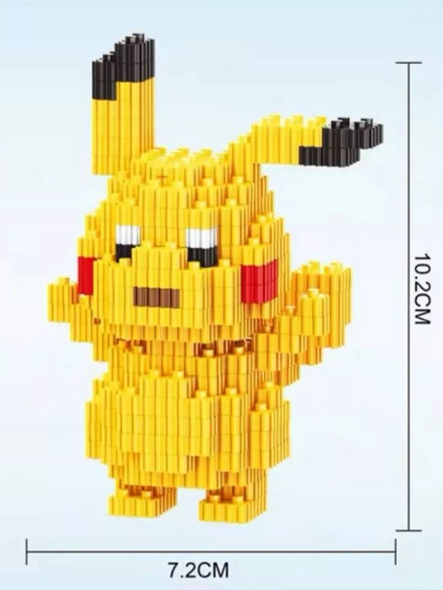 Конструктор мини блоки 3D фигурка Пикачу, 242 дет 68109 LEGO 174138251  купить в интернет-магазине Wildberries