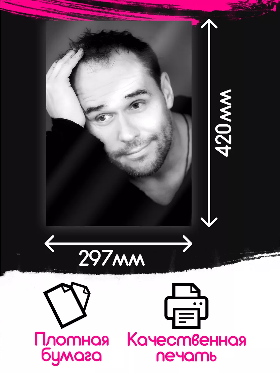 Постеры на стену интерьерные Максим Аверин актер POSUTA 174140706 купить за  251 ₽ в интернет-магазине Wildberries
