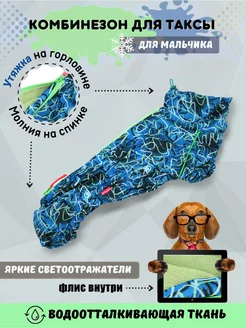 Тёплый комбинезон для таксы мальчик ForMyDogs 174149322 купить за 2 943 ₽ в интернет-магазине Wildberries