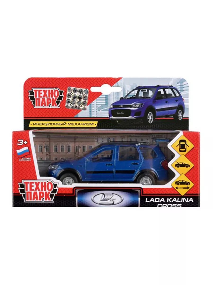 Машина металлическая LADA KALINA CROSS Технопарк 174161111 купить за 851 ₽  в интернет-магазине Wildberries