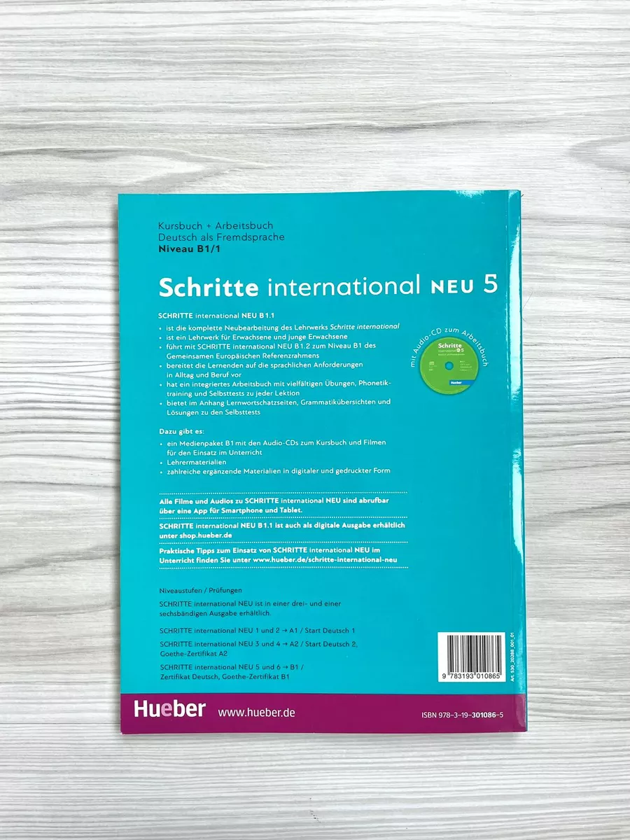 Schritte International B1.1 Neu 5 Kursbuch+Arbeitsbuch+CD Hueber Verlag  174199373 купить за 1 121 ₽ в интернет-магазине Wildberries