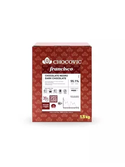 Кондитерский шоколад Francisco темный какао 55,1% 1,5кг Chocovic 174230196 купить за 2 657 ₽ в интернет-магазине Wildberries