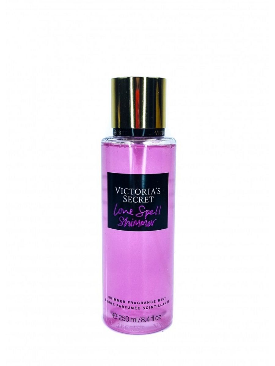 Shimmer fragrance mist. Спрей Mist Victoria's Secret Love Spell Shimmer 250 мл. Victoria Secret Love Spell Shimmer 250 ml. Спрей для тела Victoria s Secret Love Spell Shimmer. Парфюмированный спрей для тела Victoria's Secret Love Spell Shimmer.