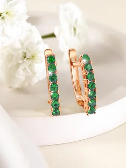 Серьги дорожка с камнями серебро 925 Gold Plaza Jewelry 174285573 купить за 942 ₽ в интернет‑магазине Wildberries
