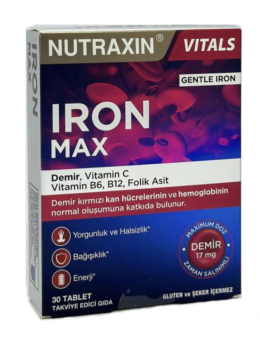 Nutraxin vitals. Nutraxin Iron Max.