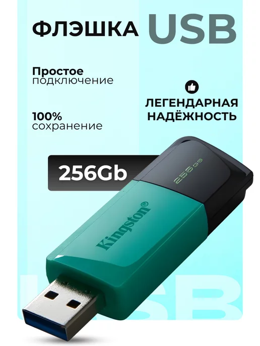 Kingston USB-накопитель DTXM 256GB Бирюзовый