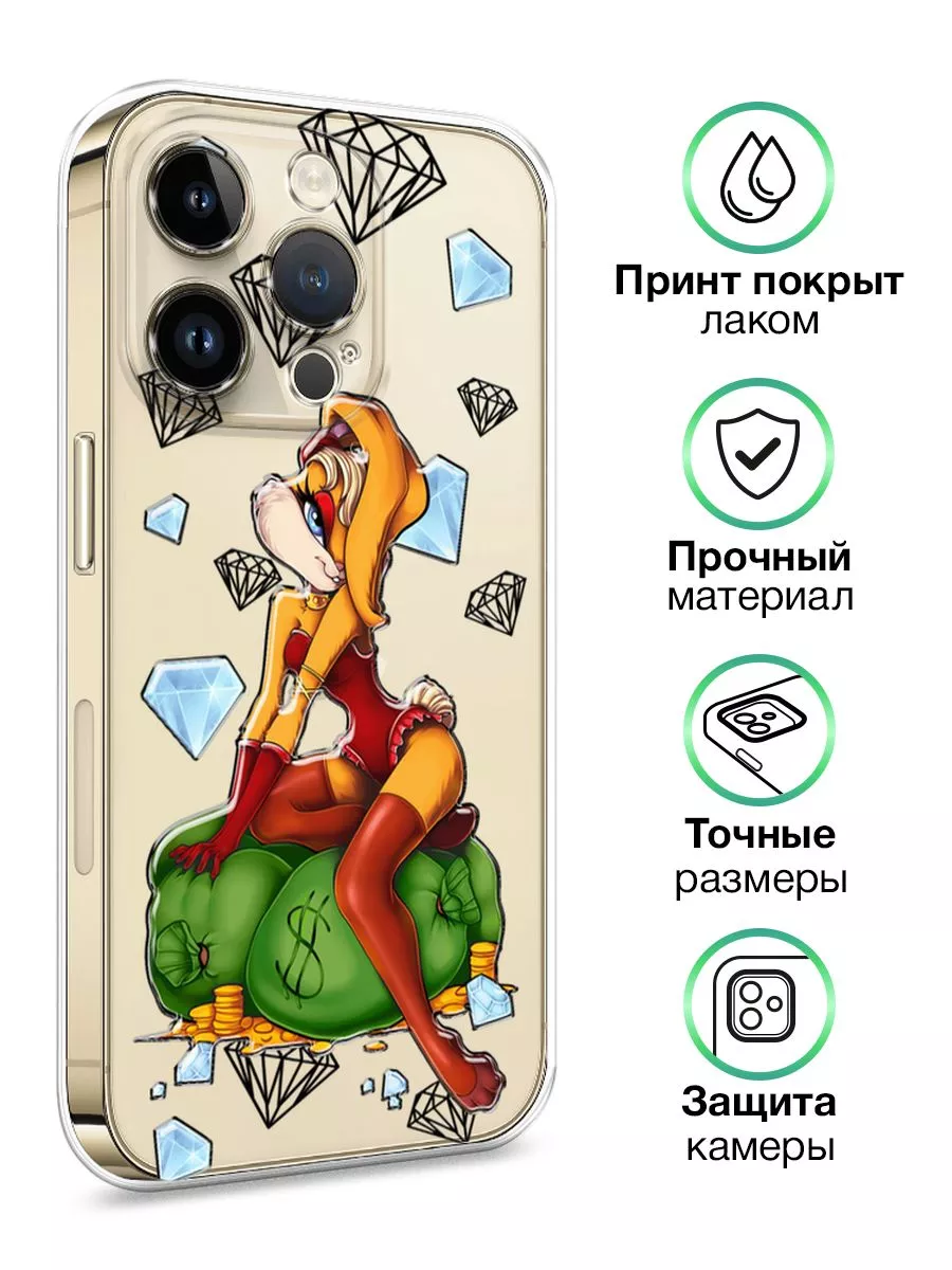 Чехол на iPhone 14 Pro с принтом Крольчихи Asmut 174403670 купить за 289 ₽  в интернет-магазине Wildberries