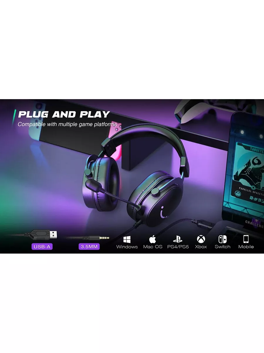 Игровая гарнитура Ampligame H9 Fifine 174421499 купить за 3 513 ₽ в  интернет-магазине Wildberries