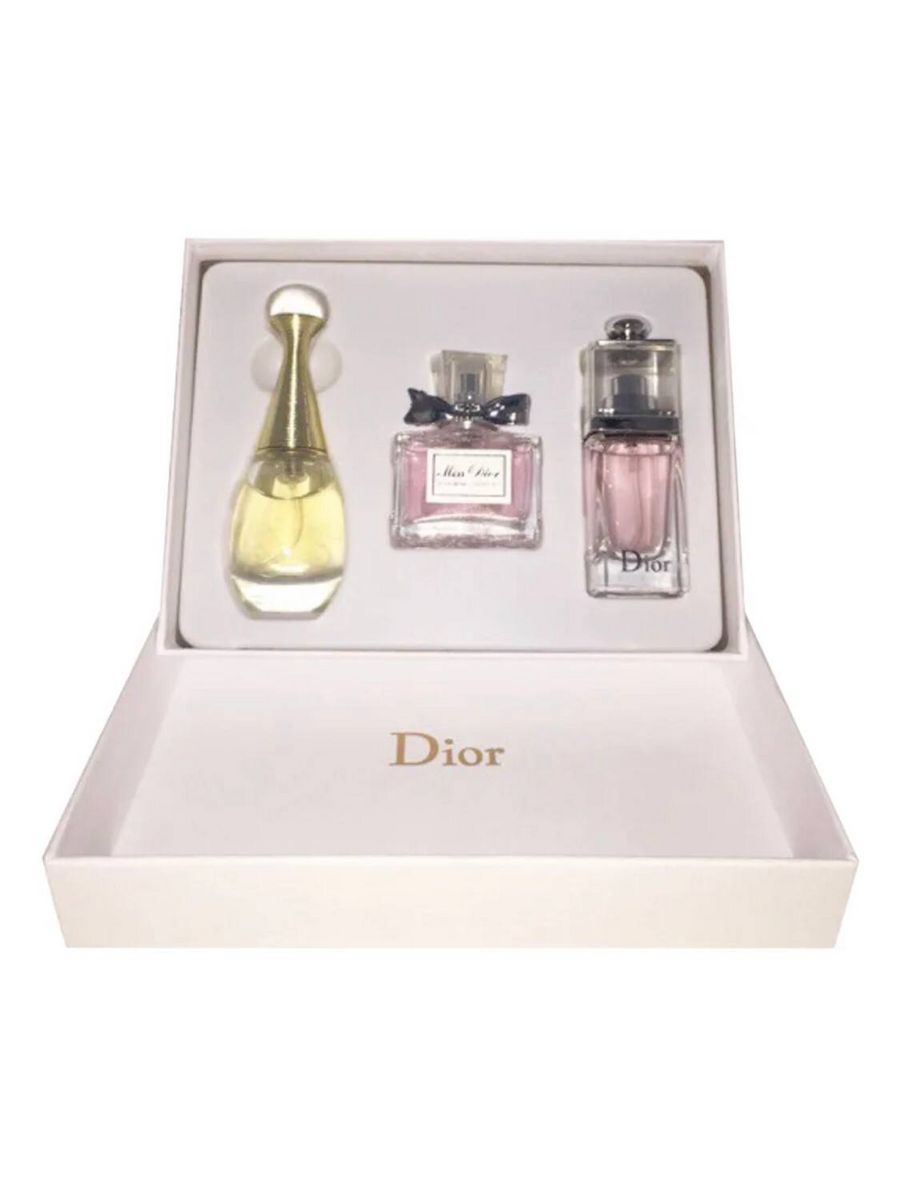 Набор духов оригинал. Набор Christian Dior 3x30ml. Кристиан диор джадоре набор. Набор духов диор Parfums Christian Dior.