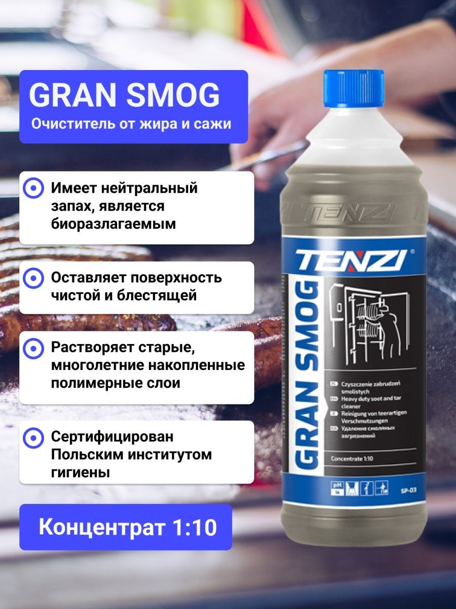 GRAN SMOG Средство для очистки сажи и пригоревшего жира cleaningCase  174462721 купить в интернет-магазине Wildberries