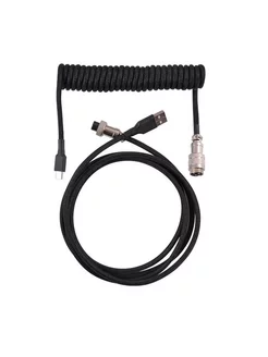 Провод спиральный шнур для клавиатуры type-c Cable Pro 174494801 купить за 993 ₽ в интернет-магазине Wildberries