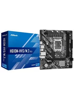 Материнская плата H610M-HVS M.2 R2.0, LGA1700 Micro-ATX Asrock 174531755 купить за 6 112 ₽ в интернет-магазине Wildberries