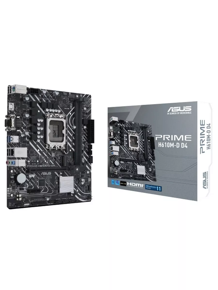 Asus Материнская плата PRIME H610M-D D4, LGA 1700, Micro-ATX