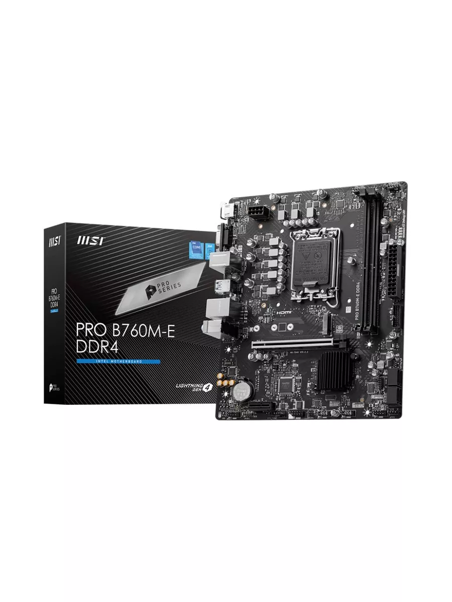 Материнская плата PRO B760M-E DDR4 DDR4, Micro-ATX