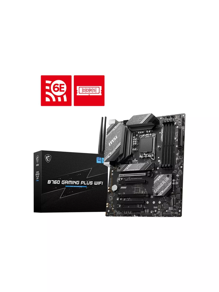 Материнская плата B760 GAMING PLUS WIFI, LGA 1700, ATX MSI 174531863 купить за 13 820 ₽ в интернет‑магазине Wildberries