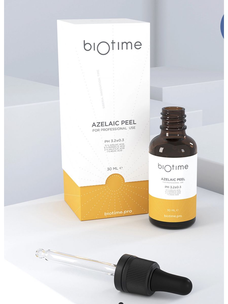 Азелаин. Азелаиновый пилинг. BIOTIME косметика. Block age Peel Gel.