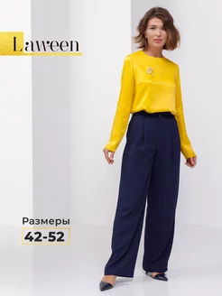 Брюки классические палаццо Laween 174562407 купить за 2 083 ₽ в интернет-магазине Wildberries