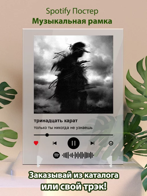 Arthata-spotify постер Спотифай постер Постер Тринадцать карат - только ты не узнаешь