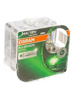 Лампа галогенная OSRAM H4 60/55+30% Allseason 64193ALS 174591043 купить за 1 125 ₽ в интернет-магазине Wildberries