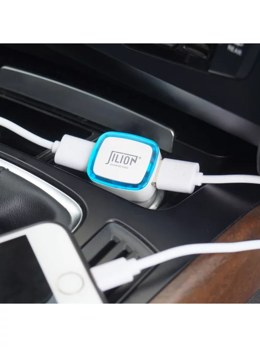Jilion Зарядка в прикуриватель USB устройство переходник в авто, вариант, фото 2