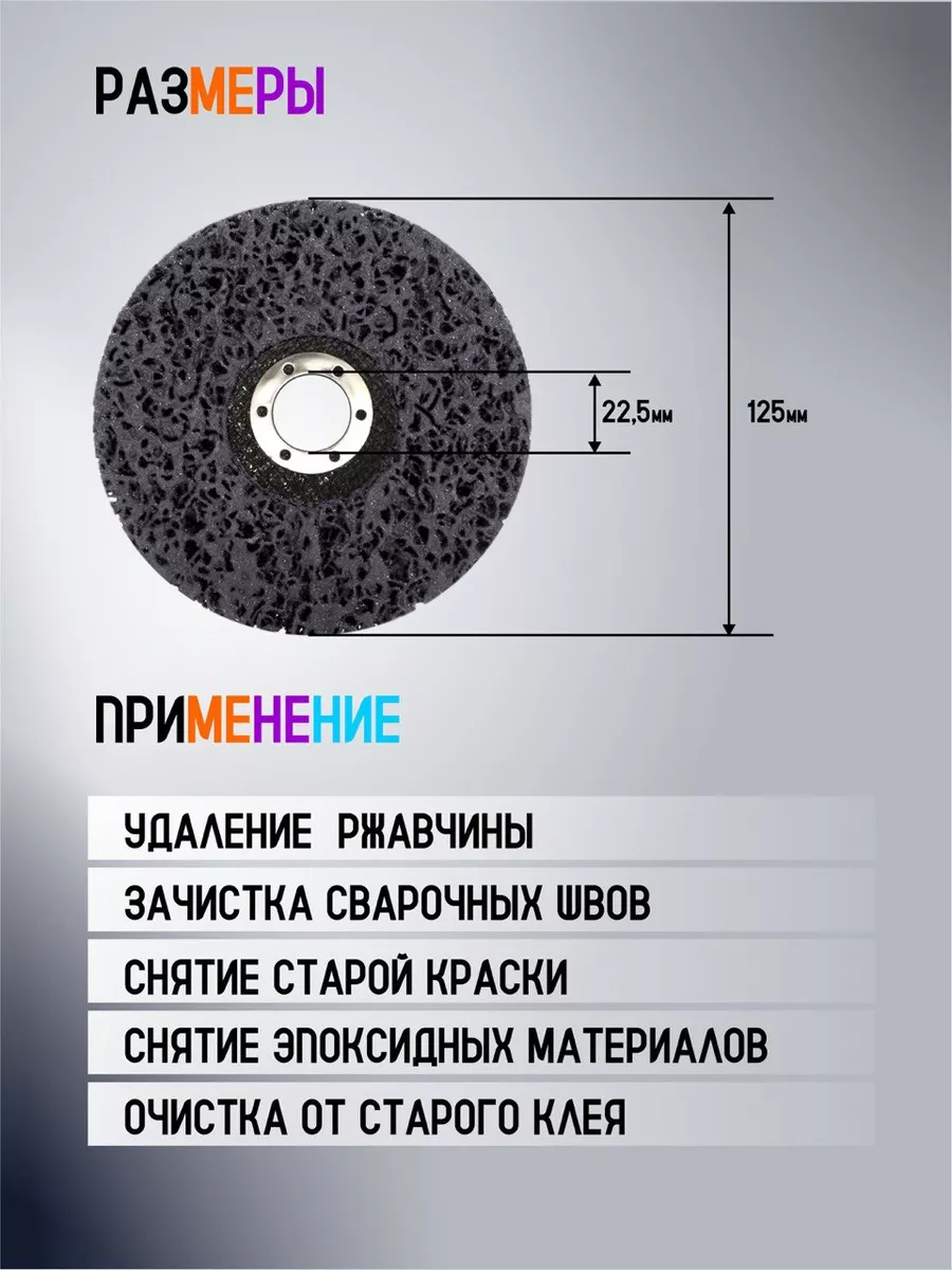 Диск коралловый зачистной, круг шлифовальный для УШМ, 125 мм BLESSNIKA  174692935 купить за 925 ₽ в интернет-магазине Wildberries