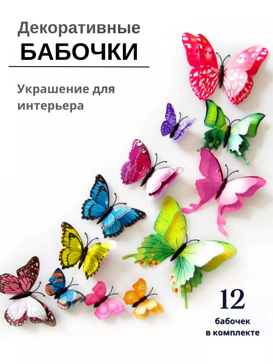 Декор стен бабочками – как создать красивое панно своими руками