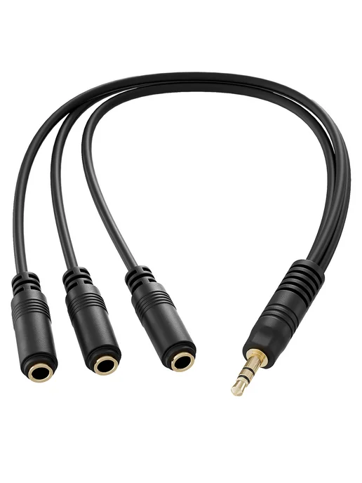 GSMIN Аудио разветвитель для трех 3 наушников Mini Jack 3.5mm, вариант