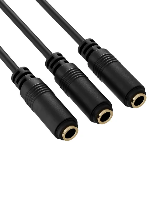 GSMIN Аудио разветвитель для трех 3 наушников Mini Jack 3.5mm, вариант, фото 3