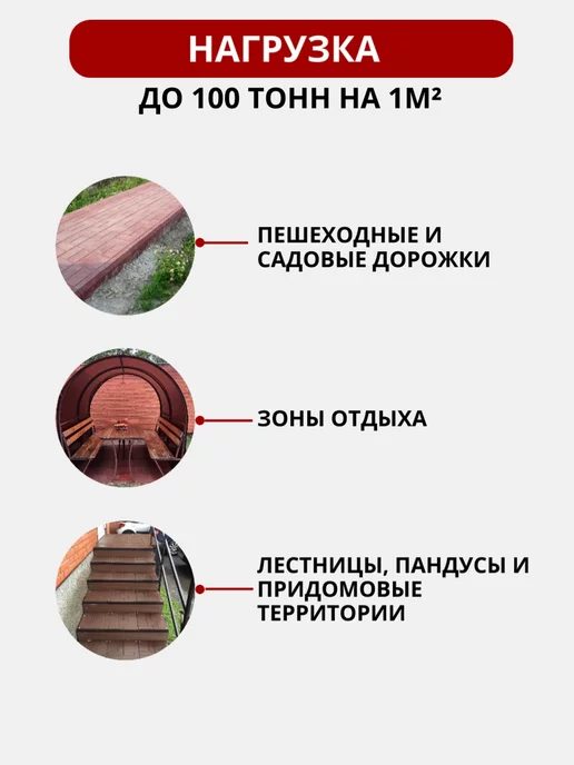 НеоКомпозит Плитка тротуарная полимерпесчаная, микс, разнотон, 16 шт, 16 шт, фото 7
